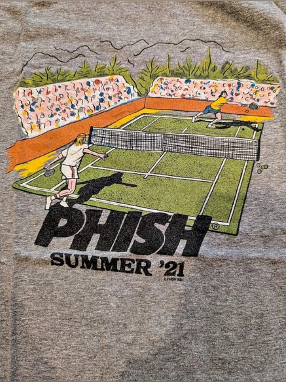 Next Level Apparel Phish Summer '21 Graphic Tee Gray XL